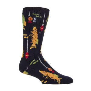 Mens Hobby Activity Patterned Lightweight Thermal Lite Socks