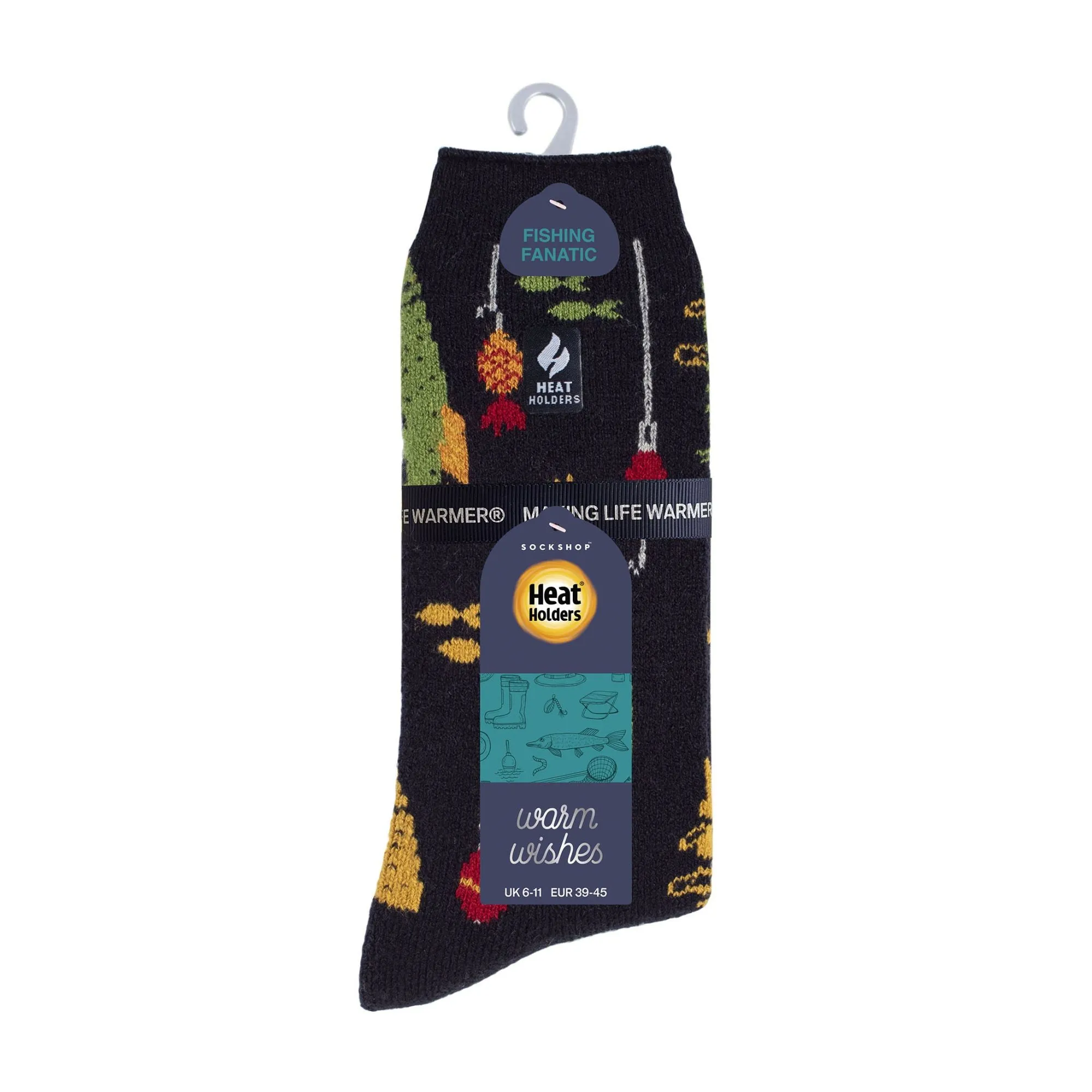 Mens Hobby Activity Patterned Lightweight Thermal Lite Socks