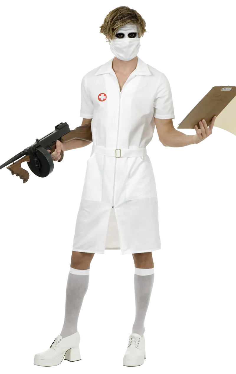 Mens Twisted Nurse Costume