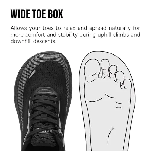 Men's Wide Toe Box Running Shoes | Zero Drop Shoes for Cross Trainer Trail Running