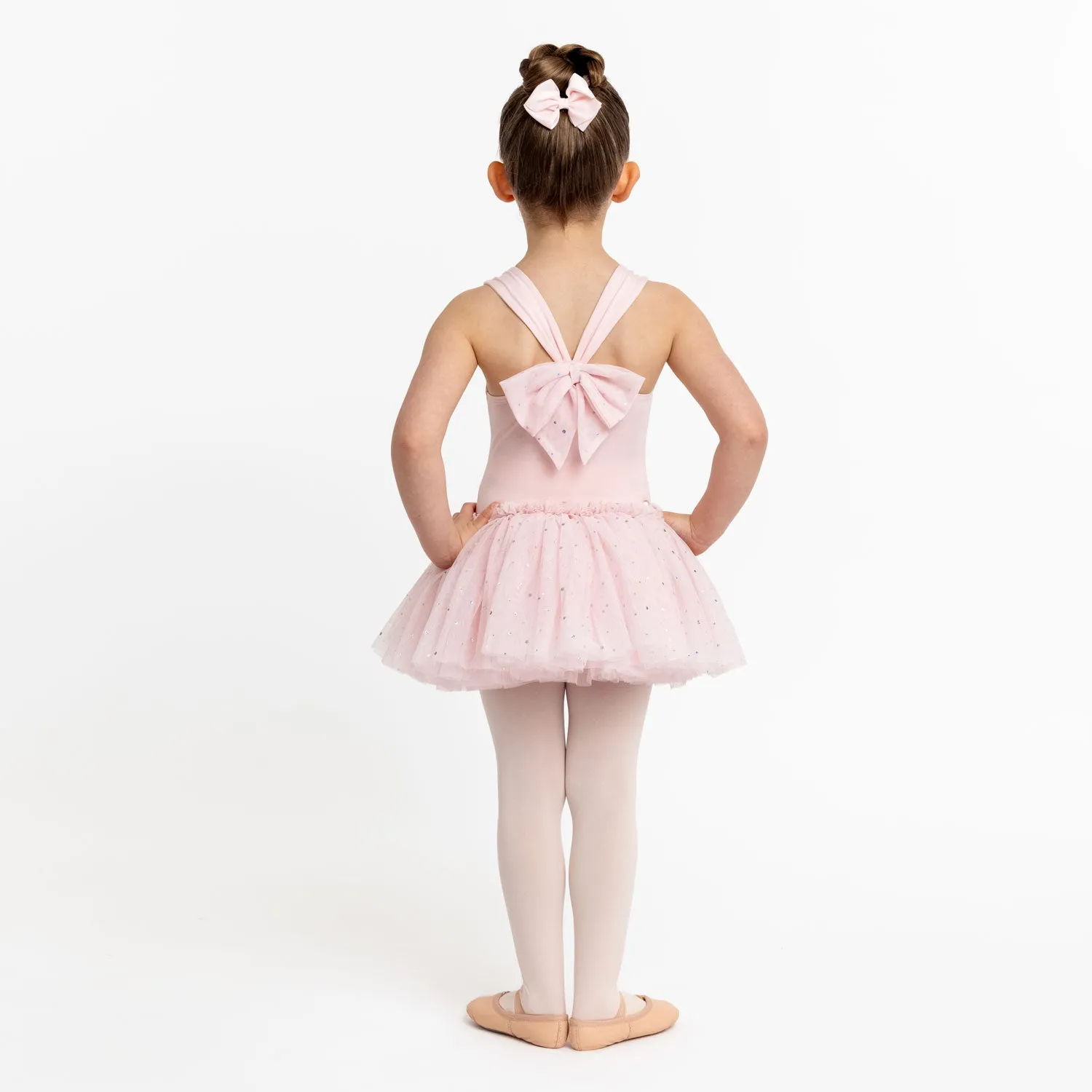 Minnie: Bow Back Short Tutu Dress in Pink