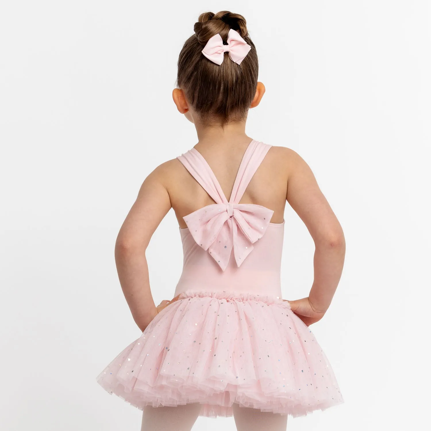 Minnie: Bow Back Short Tutu Dress in Pink