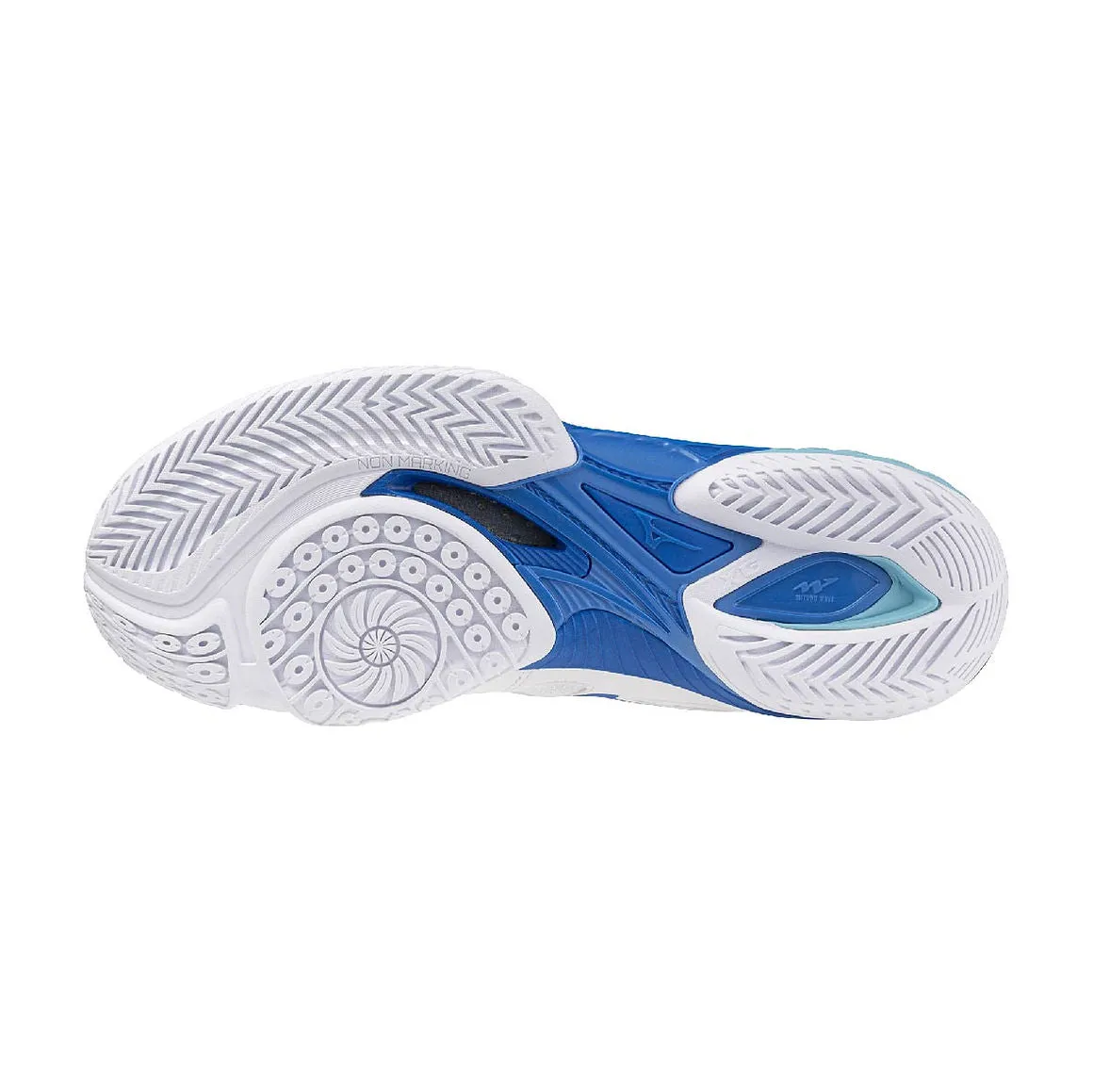 Mizuno Wave Claw EL 2 2024 Unisex Badminton Shoes (White/Mugen Blue/Estate Blue)