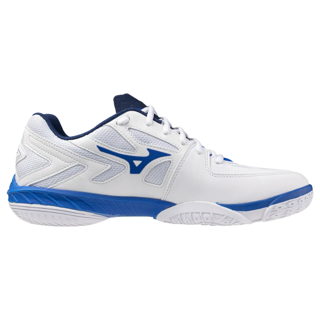 Mizuno Wave Claw EL 2 2024 Unisex Badminton Shoes (White/Mugen Blue/Estate Blue)