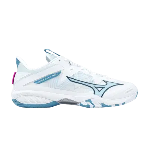Mizuno Wave Claw Neo 2 2024 Unisex Badminton Shoes (White/Sailor Blue/Blue Jay)