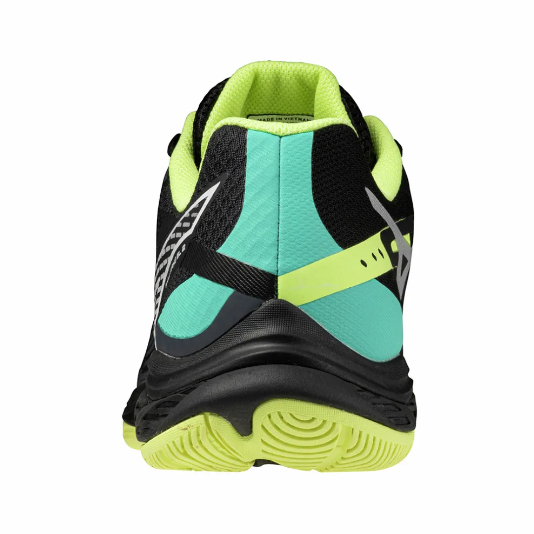 Mizuno Wave Fang EL 2 2024 Unisex Badminton Shoes (Black/White/Sunny Lime)