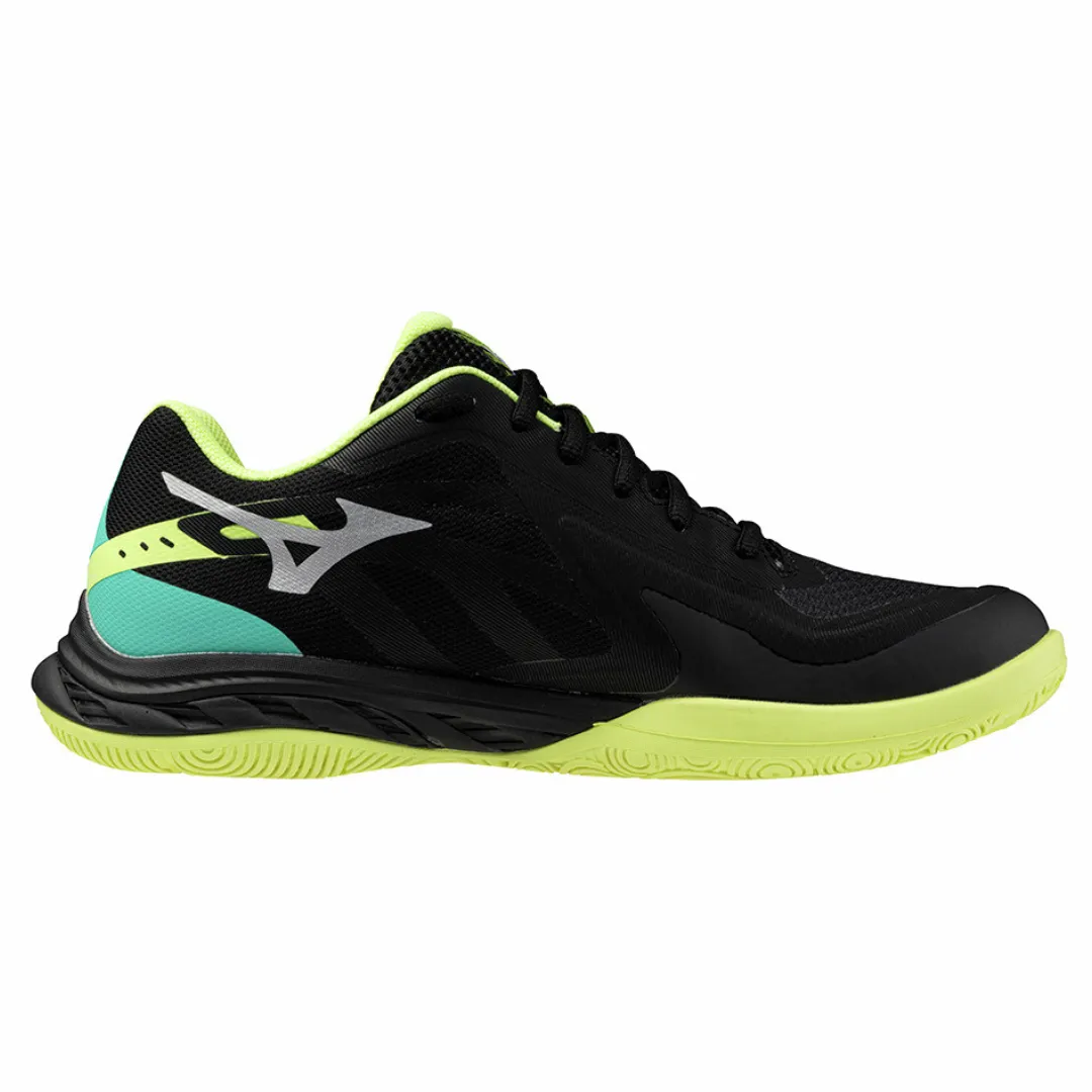 Mizuno Wave Fang EL 2 2024 Unisex Badminton Shoes (Black/White/Sunny Lime)