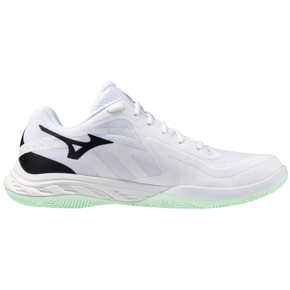 Mizuno Wave Fang EL 2 2025 Unisex Badminton Shoes (White/Salute/Neo Mint)