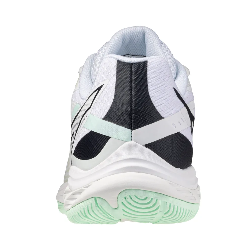Mizuno Wave Fang EL 2 2025 Unisex Badminton Shoes (White/Salute/Neo Mint)