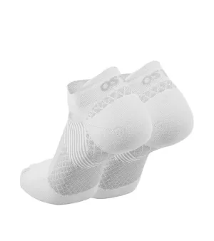 OS1st FS4 No-Show Plantar Fasciitis White Compression Socks (Pair)