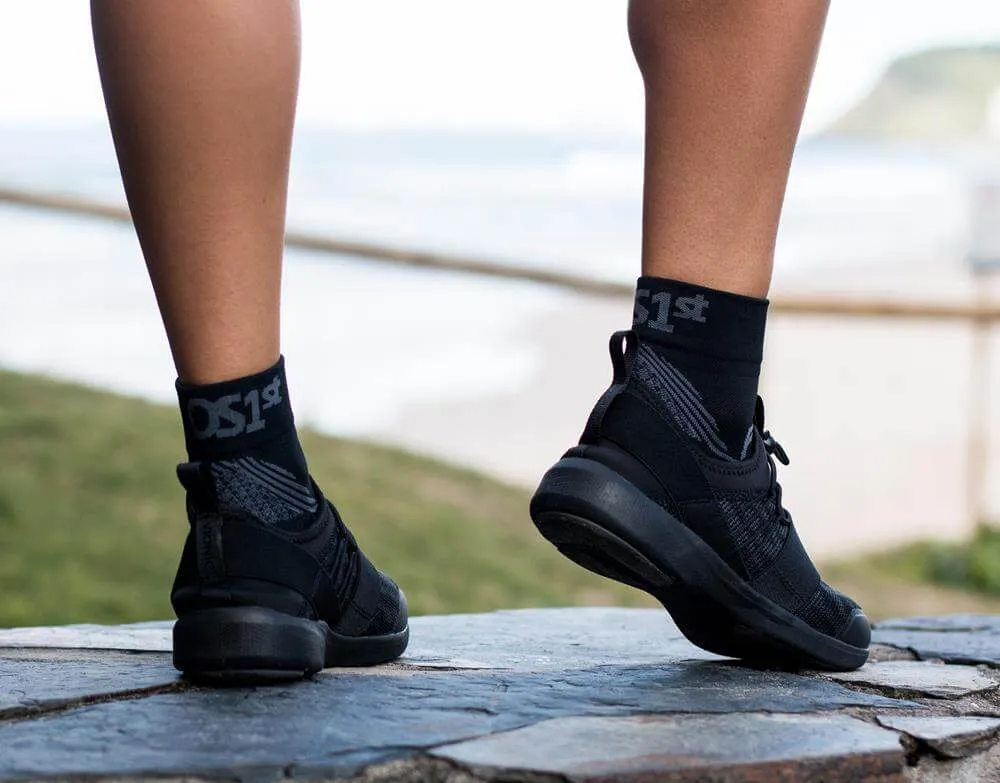 OS1st FS4 Quarter-Crew Plantar Fasciitis Compression Socks (Pair)