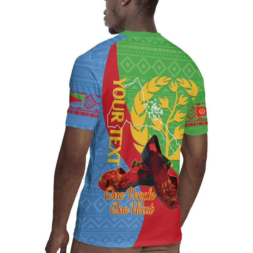 Personalised Eritrea Independence Day Rugby Jersey Shida Shoes Olive Branch African Pattern LT14