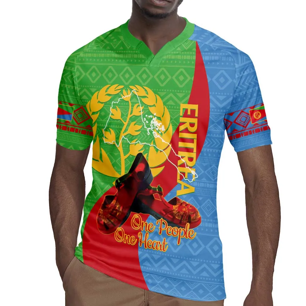 Personalised Eritrea Independence Day Rugby Jersey Shida Shoes Olive Branch African Pattern LT14