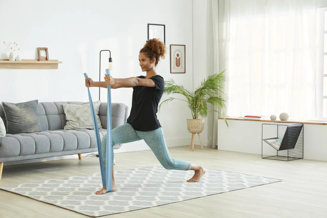 Pilates Elastic Resistance Band 2 kg - Blue