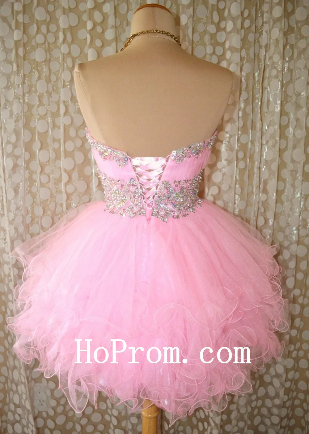 Pink Short Prom Dresses,Mini Cute Prom Dress,Evening Dress