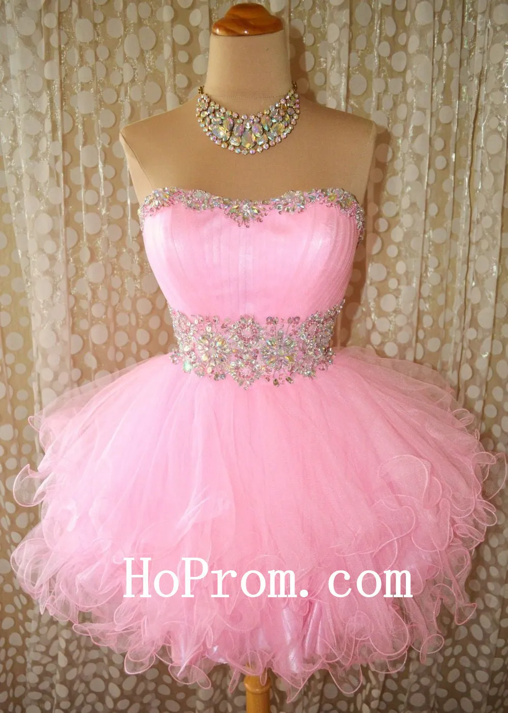 Pink Short Prom Dresses,Mini Cute Prom Dress,Evening Dress
