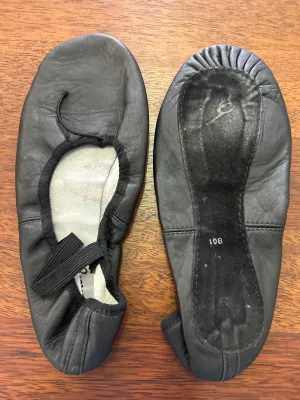 Preloved Energetiks Leather Ballet Shoes - 10B - Black