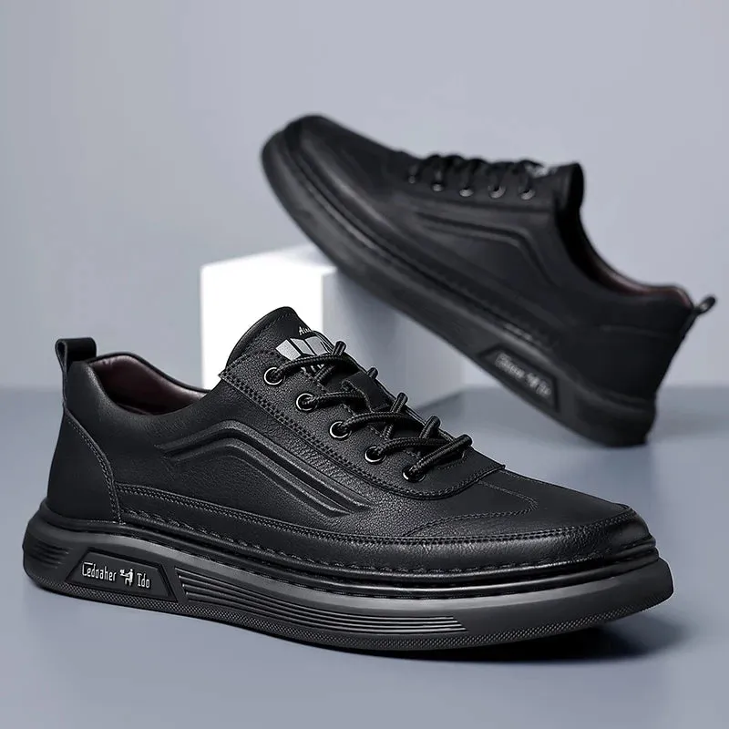PrestigeWalk Italienische Leder Oxford Schuhe