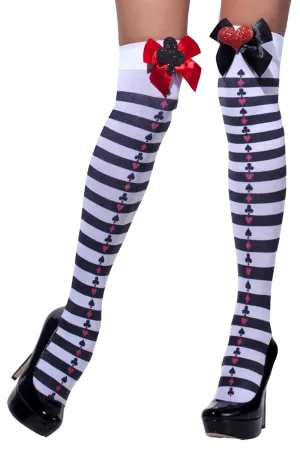 Queen of Hearts Stockings