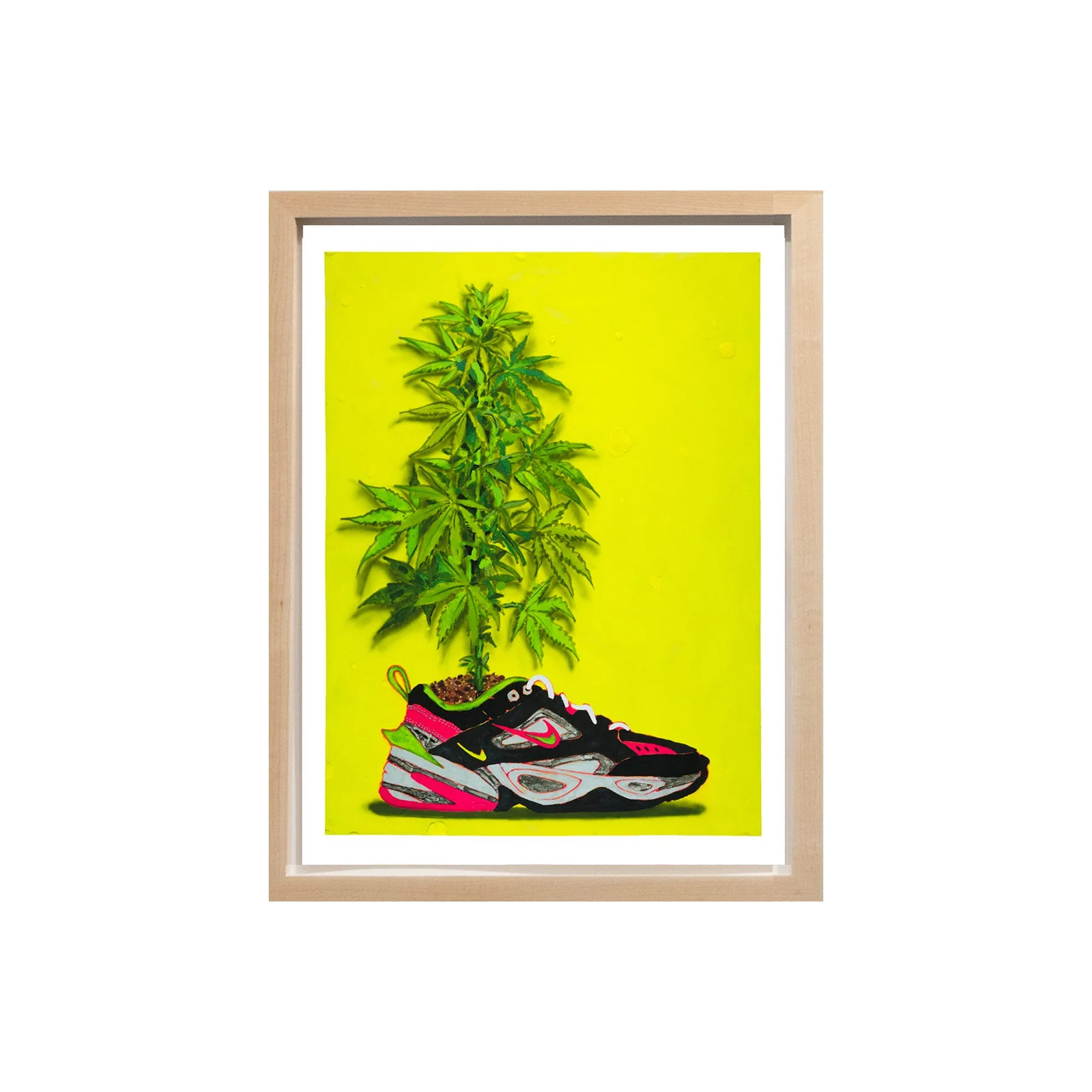 Radames "Juni” Figueroa, OG Kermit Magic Dragon In My Shoes (Tropical Readymade Painting), 2021; Limited Edition Print