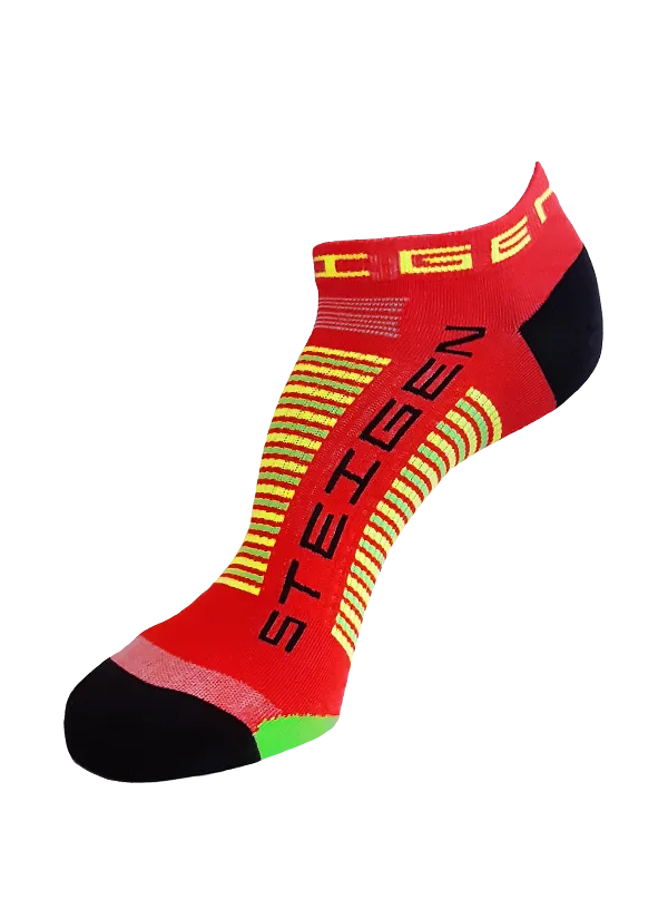 Red Running Socks Zero Length