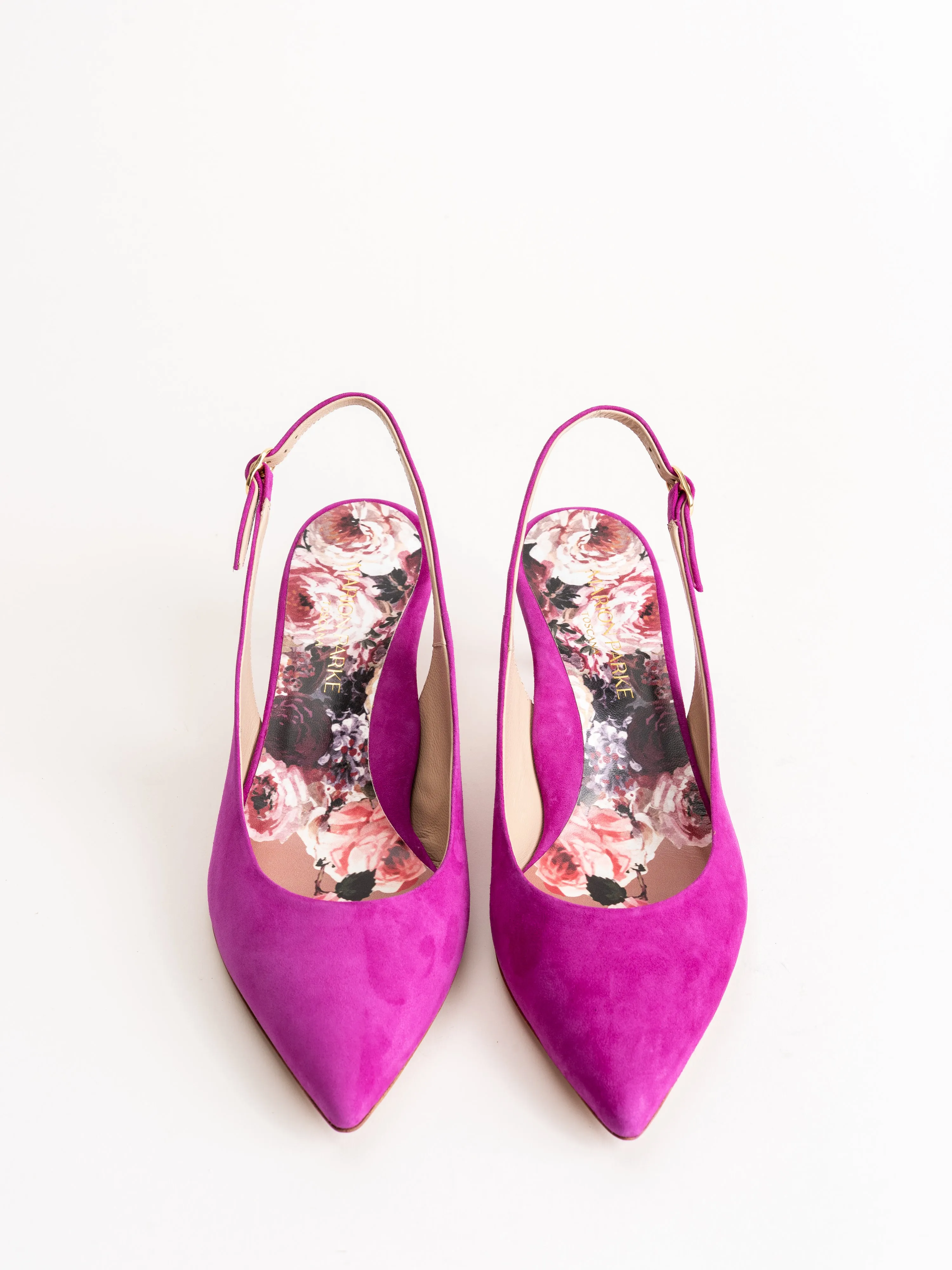 riley suede 45mm heel - orchid