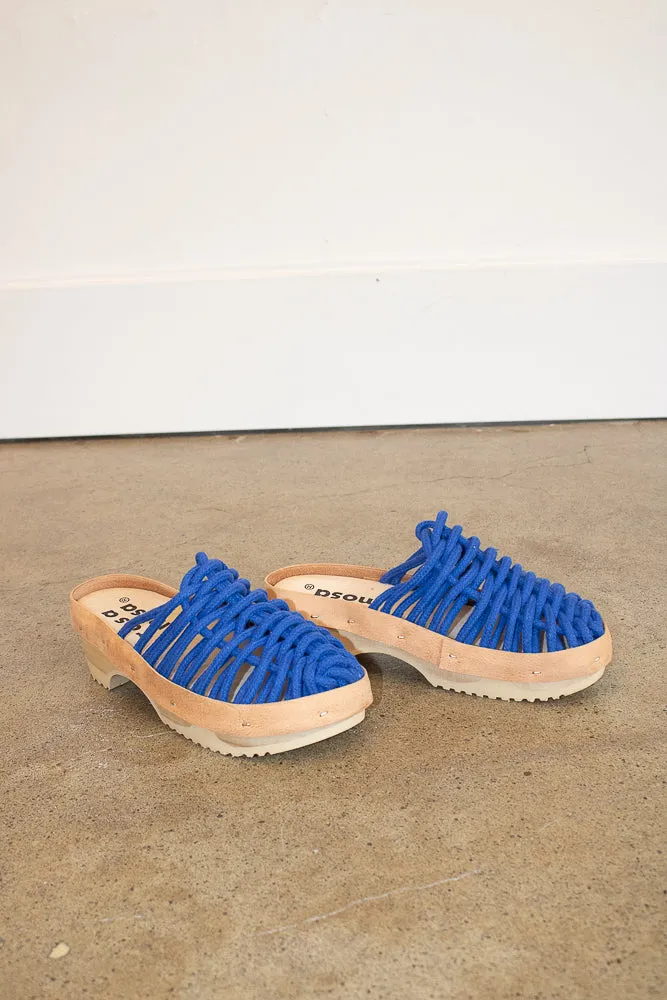 Rosa Mosa Net Panto Clog in Ink Blue