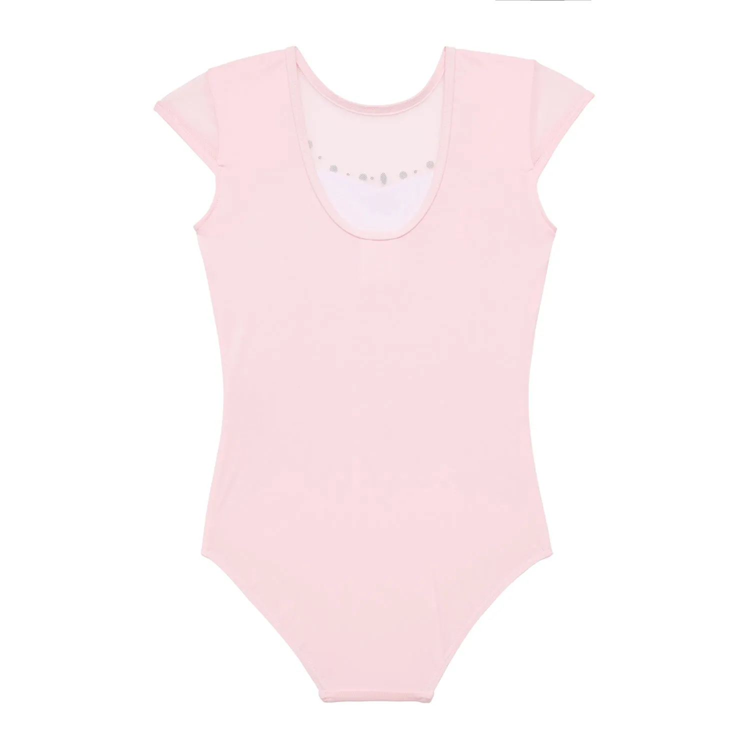 Rosaline: Jewelled Sweetheart Neckline Leotard in Pink