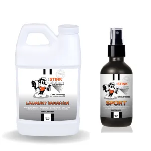 Sample Bundle - 1 Unscented Mini Laundry Booster   1 Sports Odor Eliminator 4 oz
