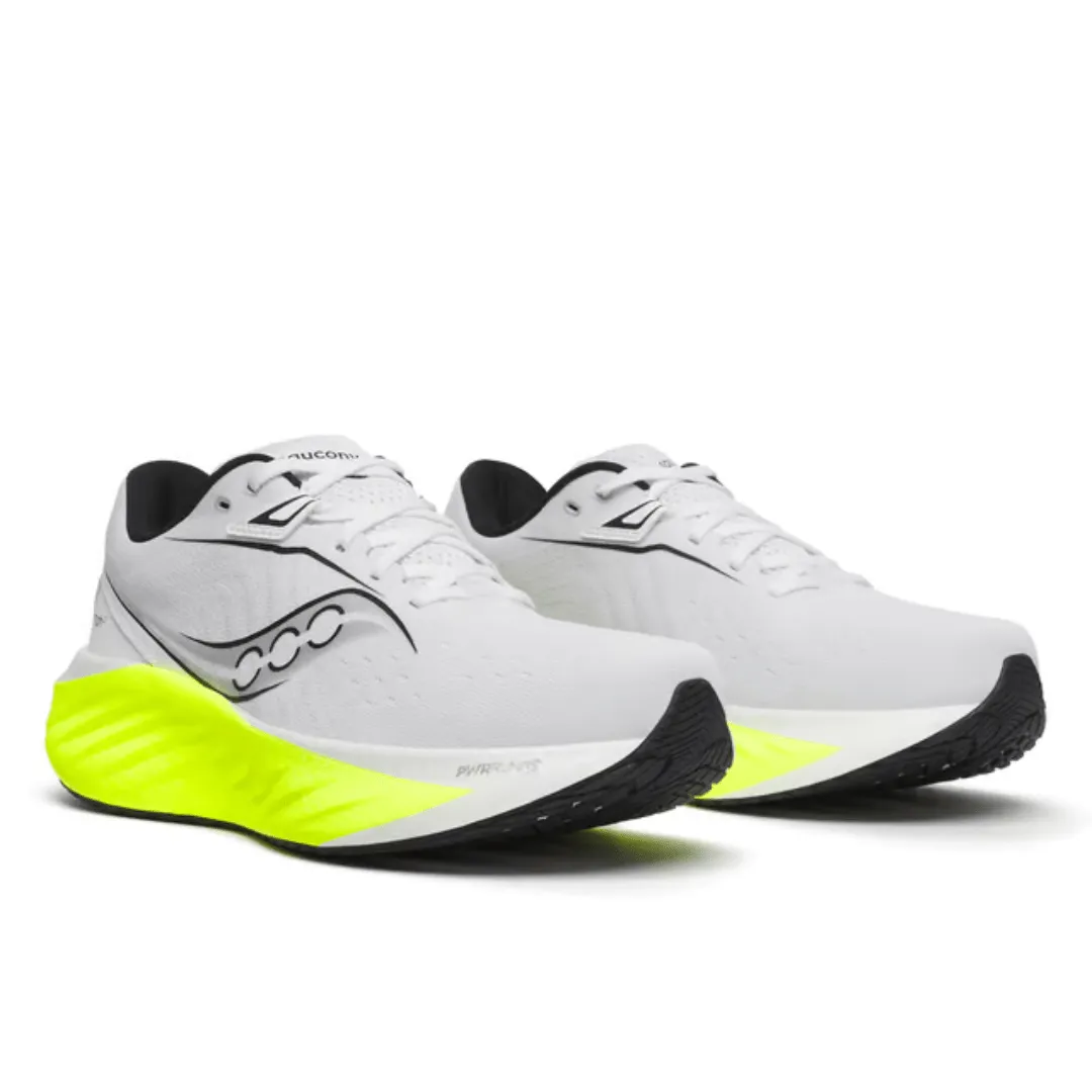 Saucony Triumph 22 - Men's White/Citron