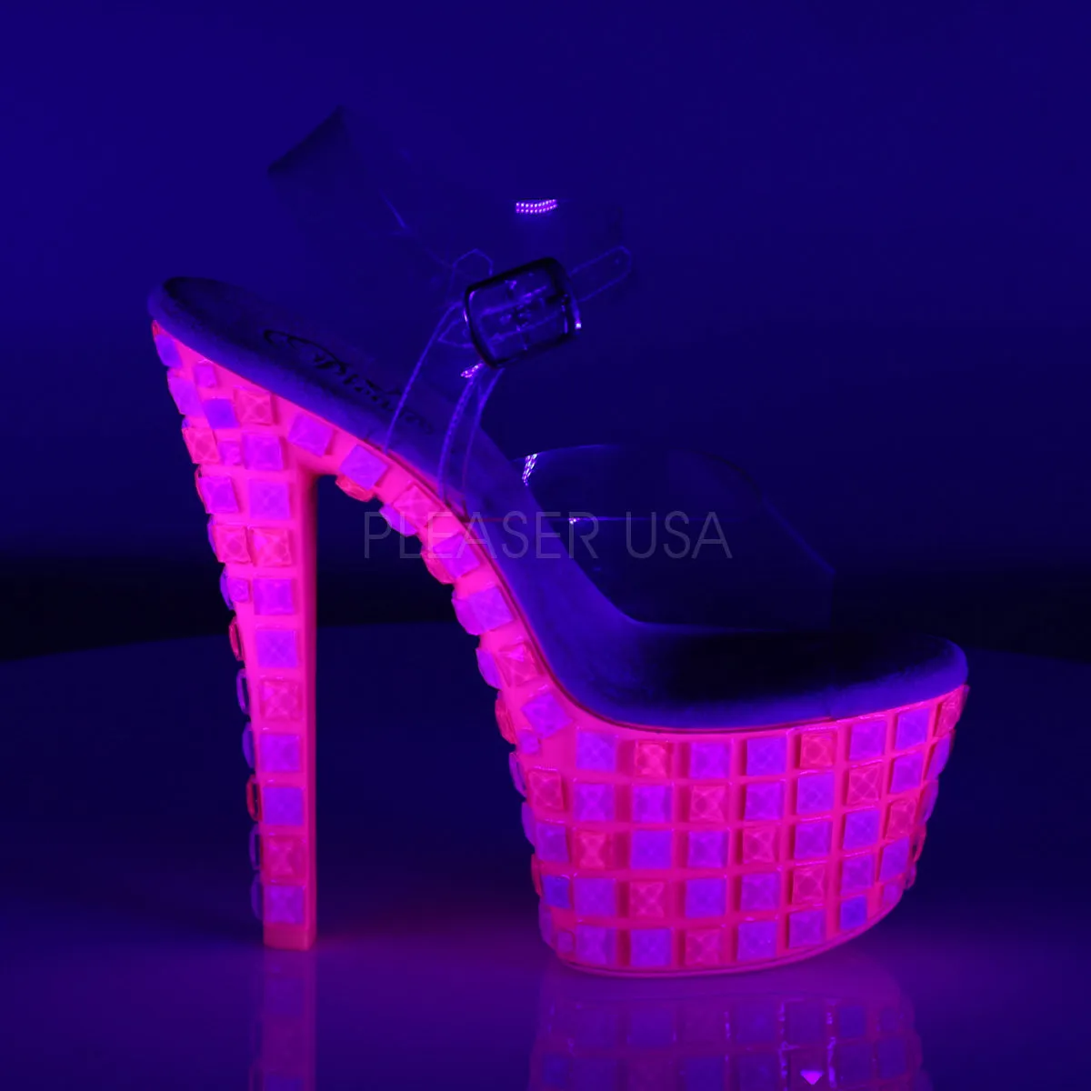 SKY-308UVTL  Clear/Neon Hot Pink