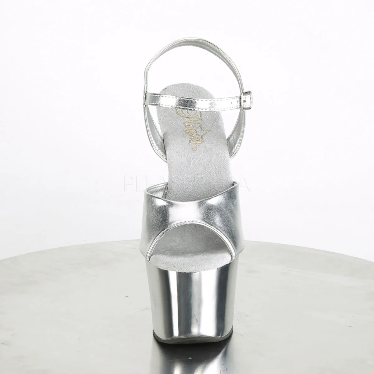 SKY-309TTG  Silver Metallic Pu/Silver Chrome-Glitter
