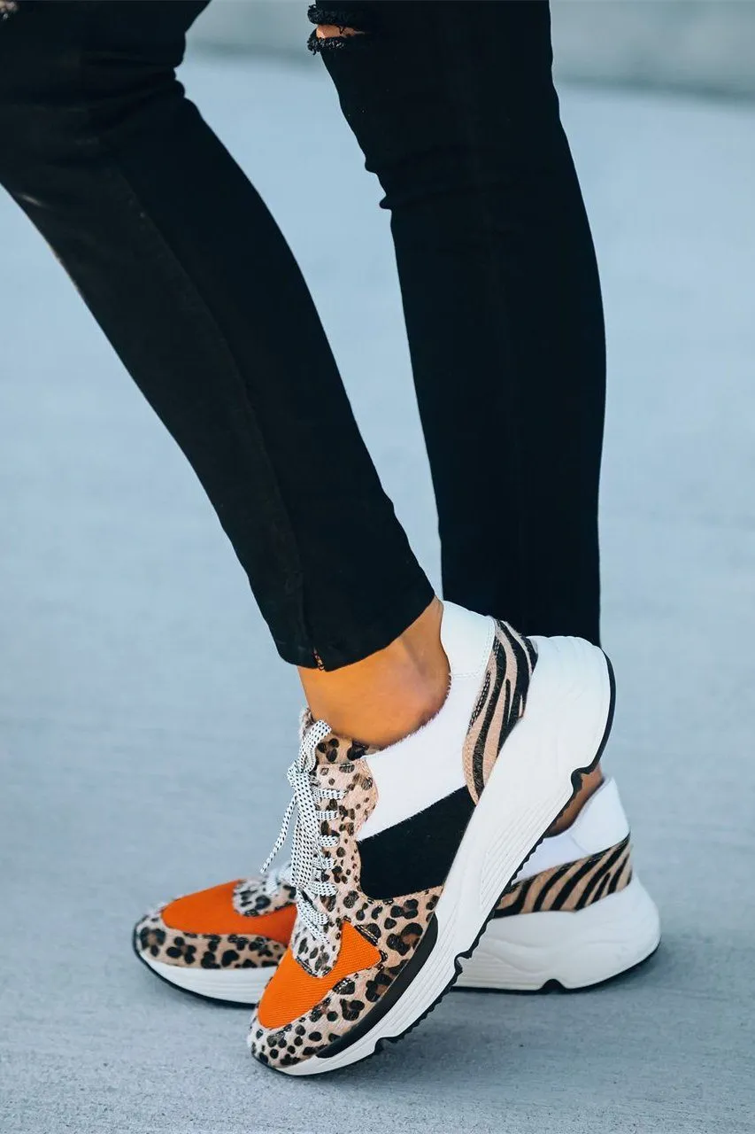 Spice Leopard Running Sole Sneaker