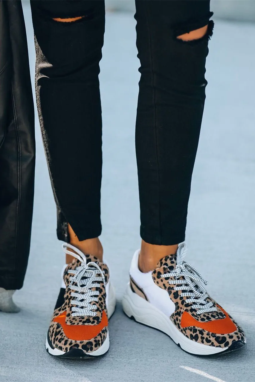 Spice Leopard Running Sole Sneaker