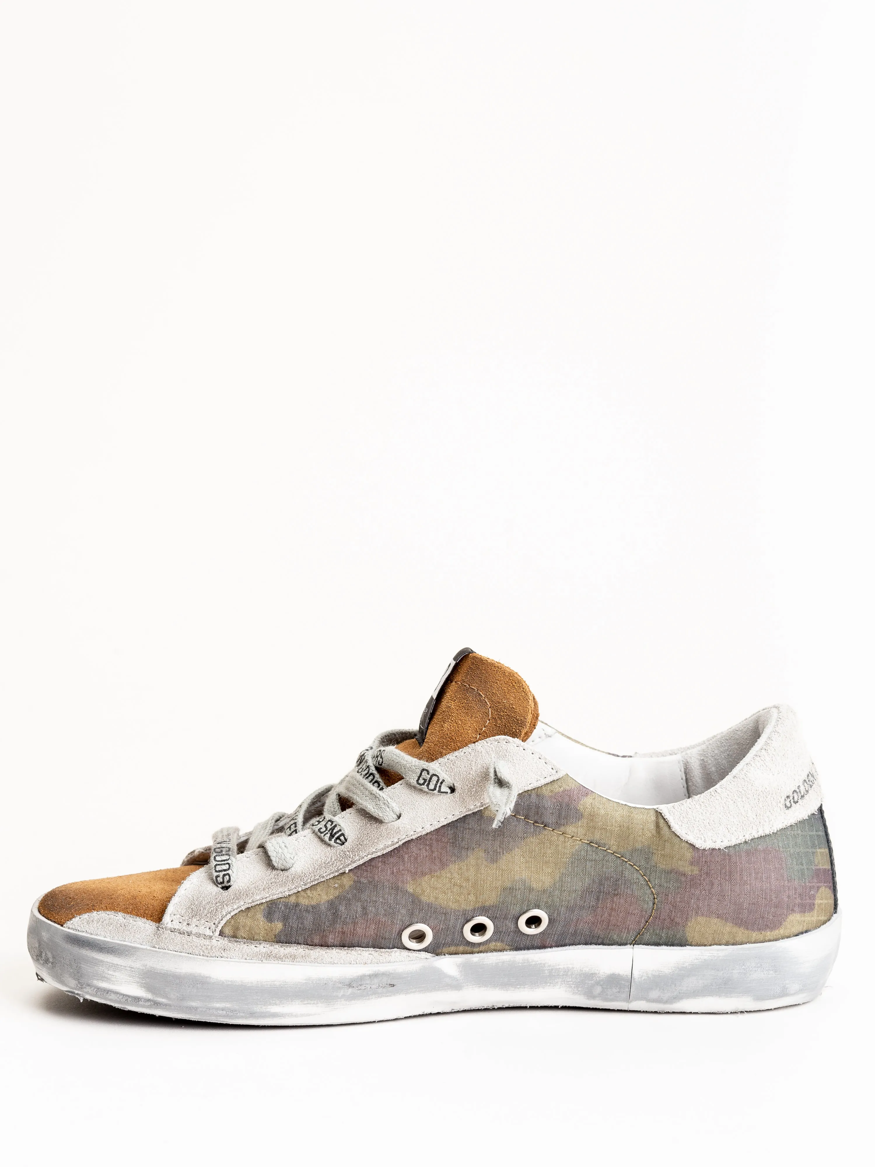 superstar sneaker - camouflage-coffee suede