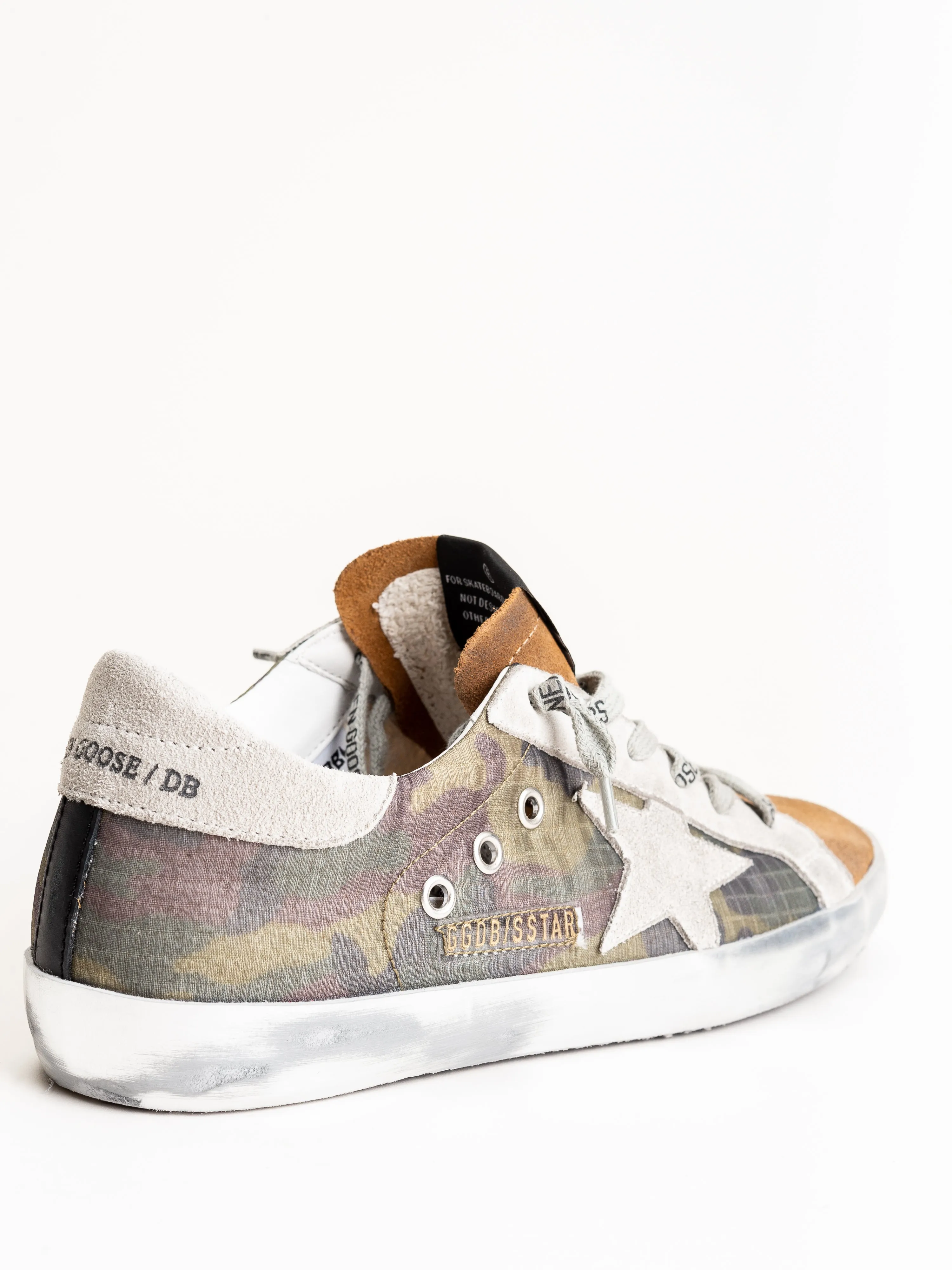 superstar sneaker - camouflage-coffee suede