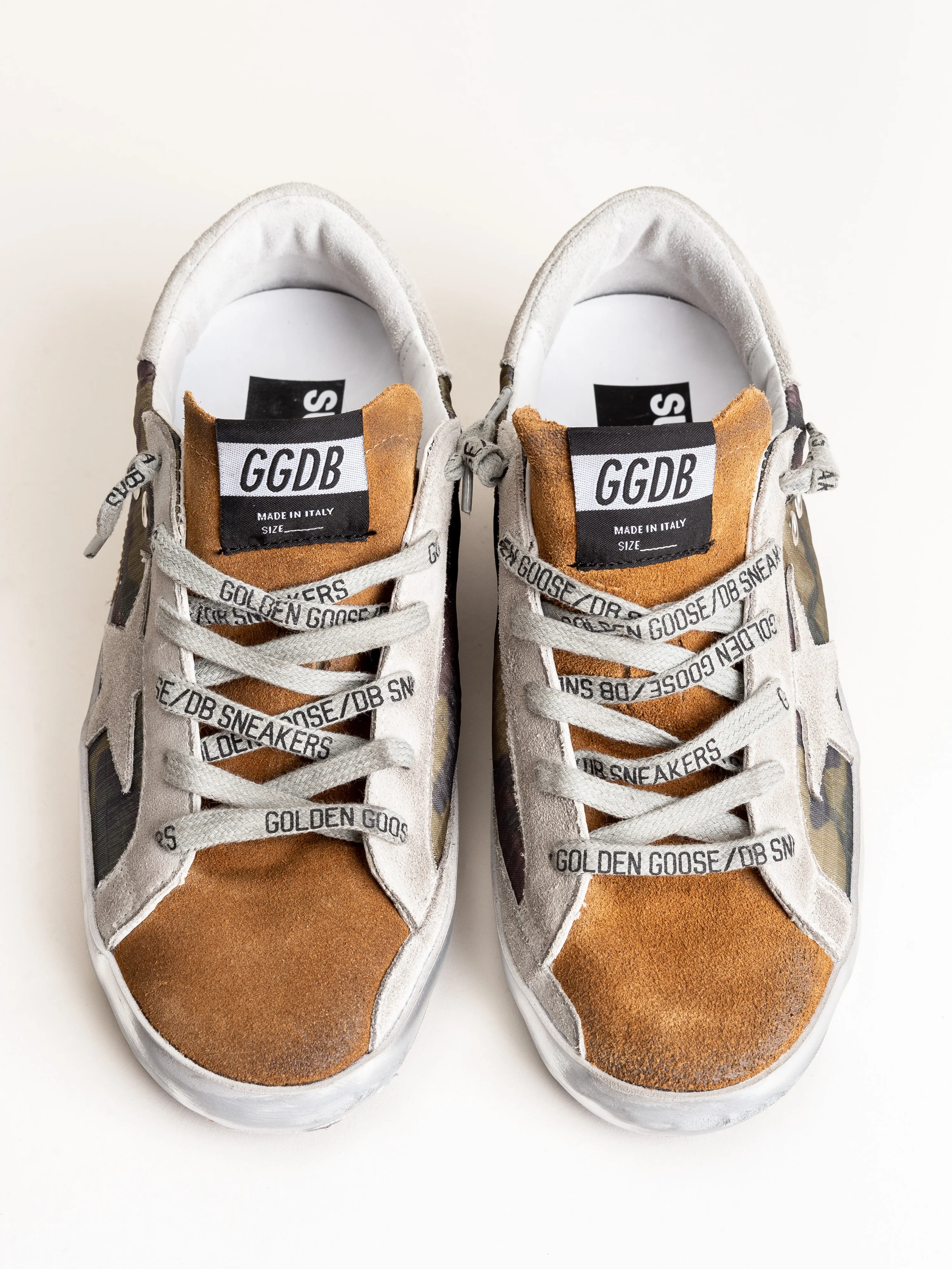 superstar sneaker - camouflage-coffee suede