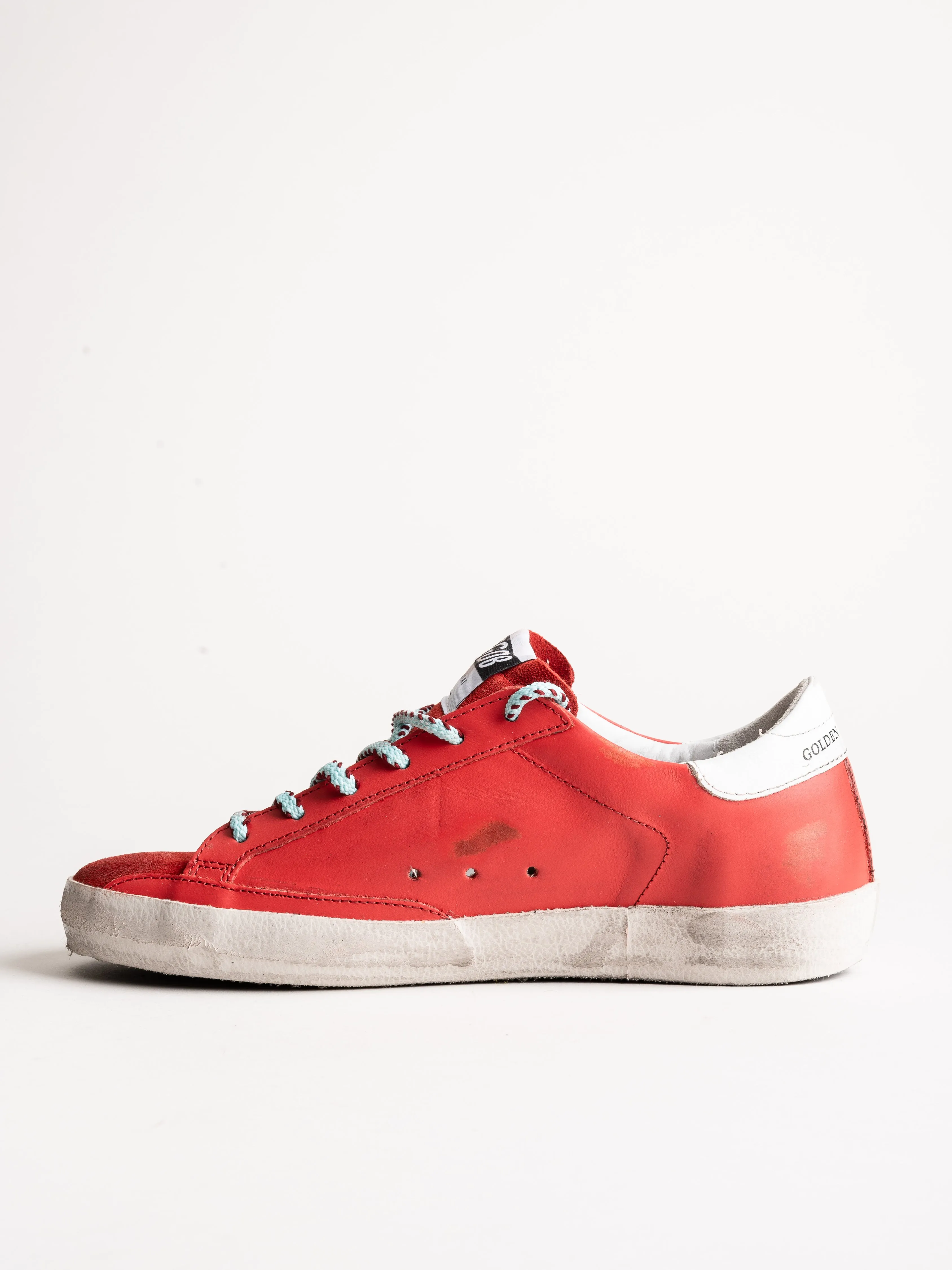 superstar sneaker - cherry leather