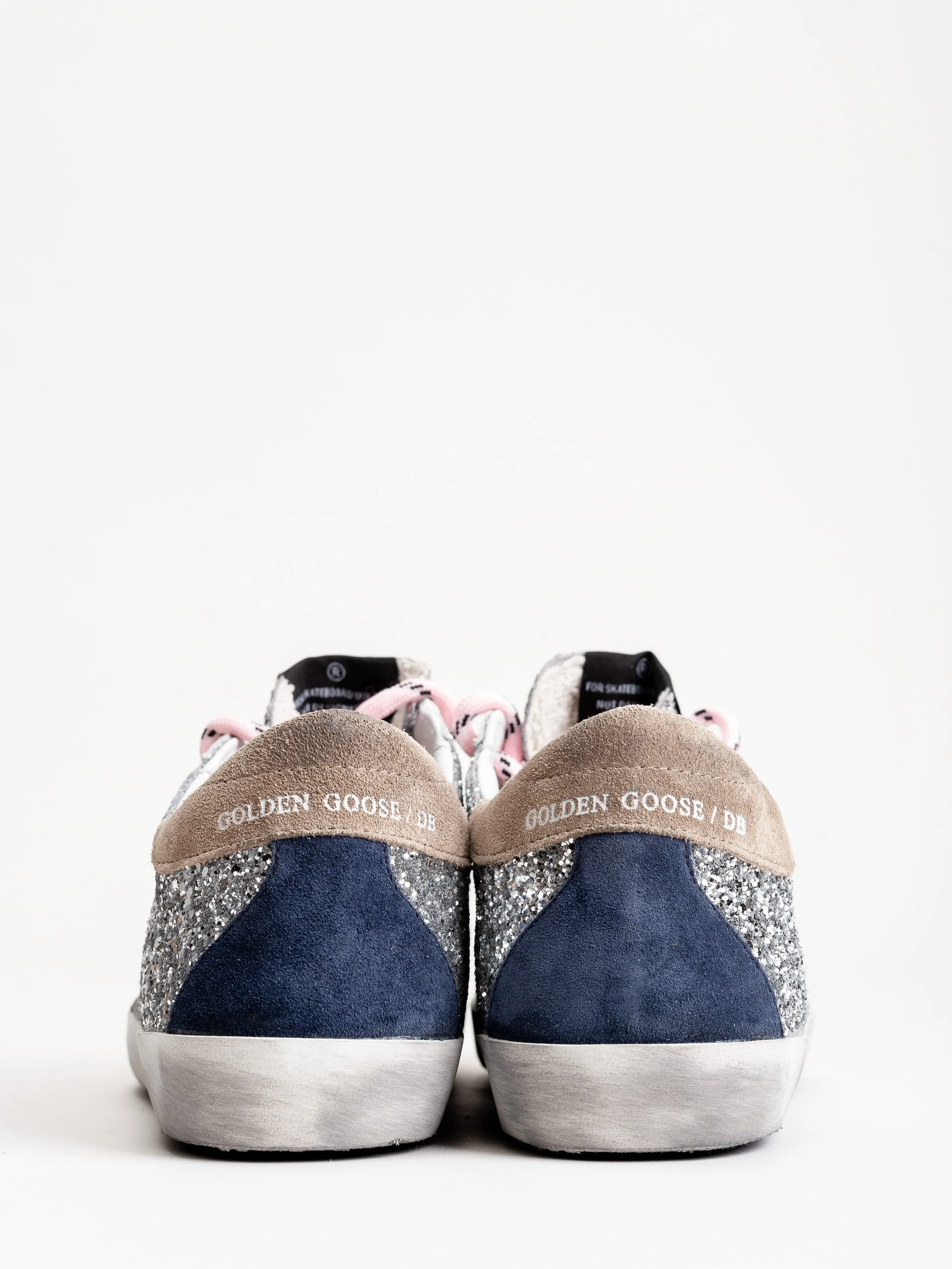 superstar sneaker - silver glitter