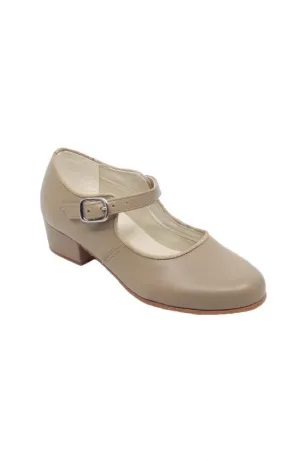 Tan Cuban Heel Character Shoe