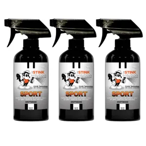 Three Pack - Two Sport Odor Eliminating Sprays   One Spray of Choice 16 oz