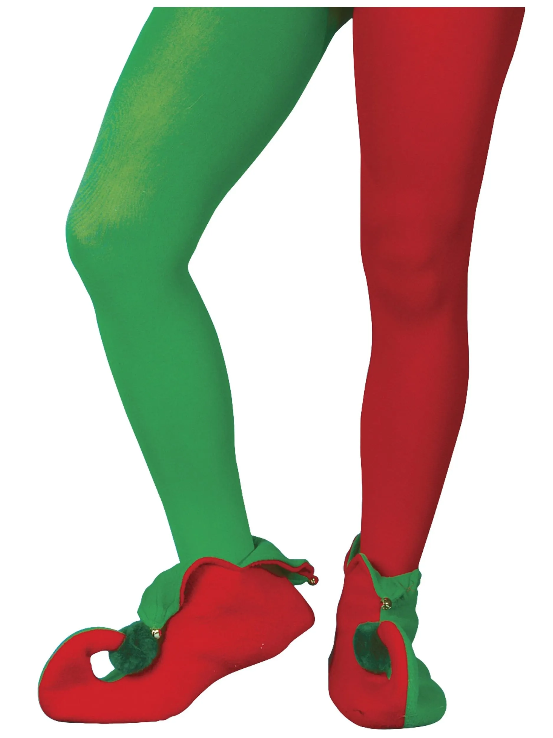 Tights - Red & Green Elf