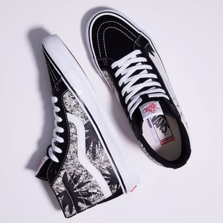 Vans Skate Sk8 Hi Reissue Grosso '84 Blk/Palms Check Shoes