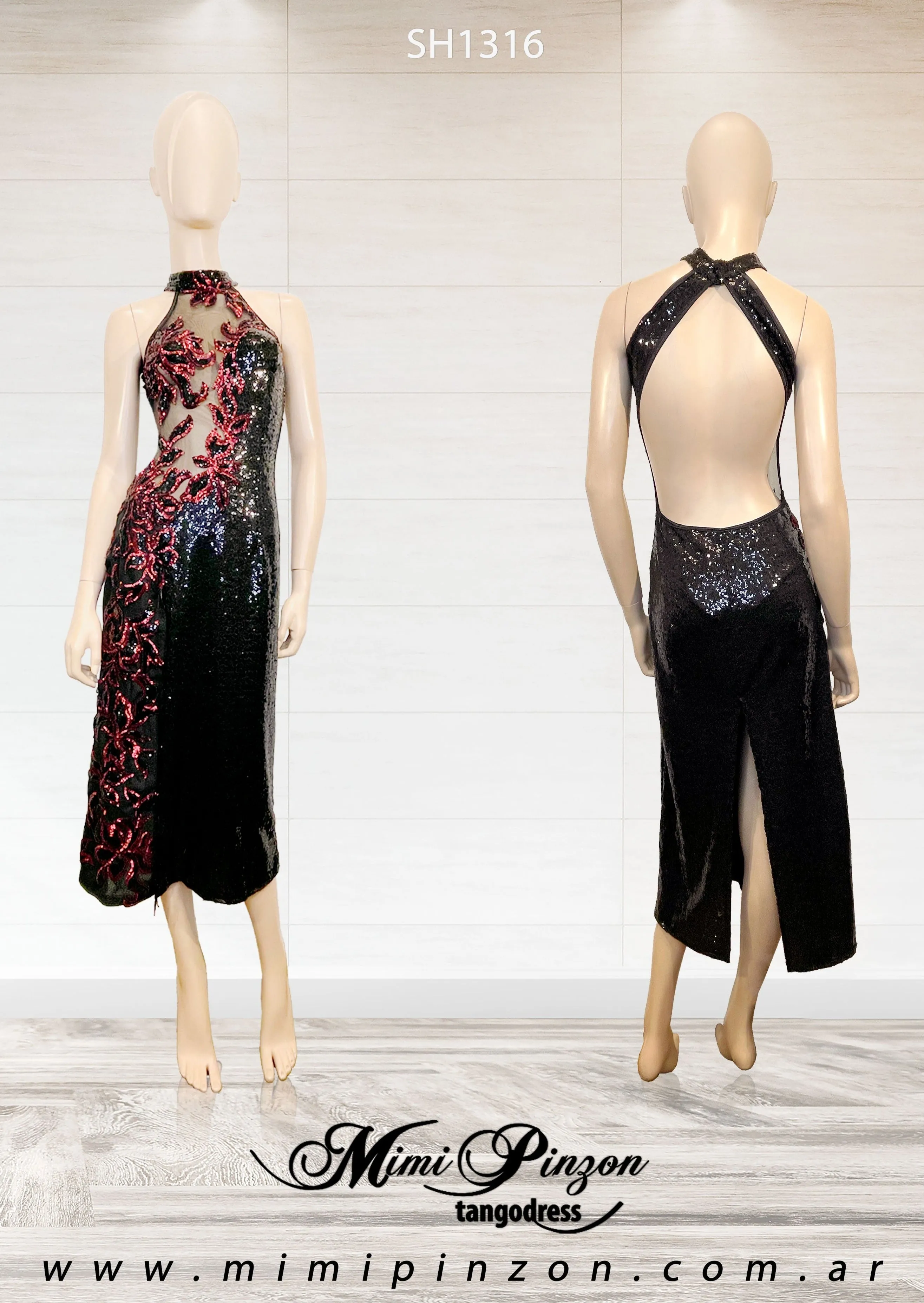 Vestido Tango Escenario SH1316