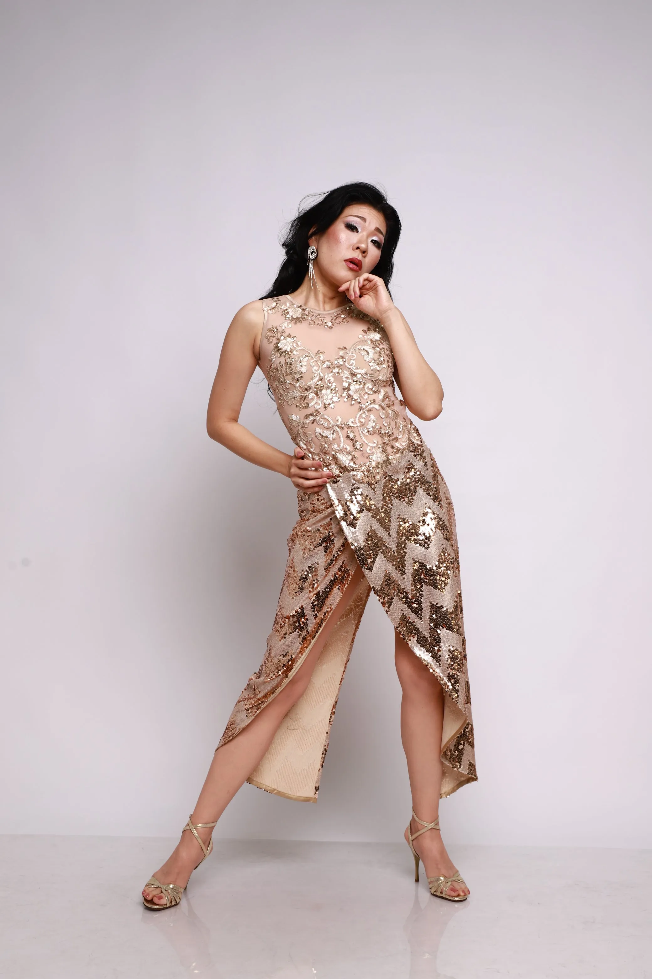 Vestido Tango Escenario SH1368