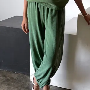 Women's Cotton Balloon Pants - Basil